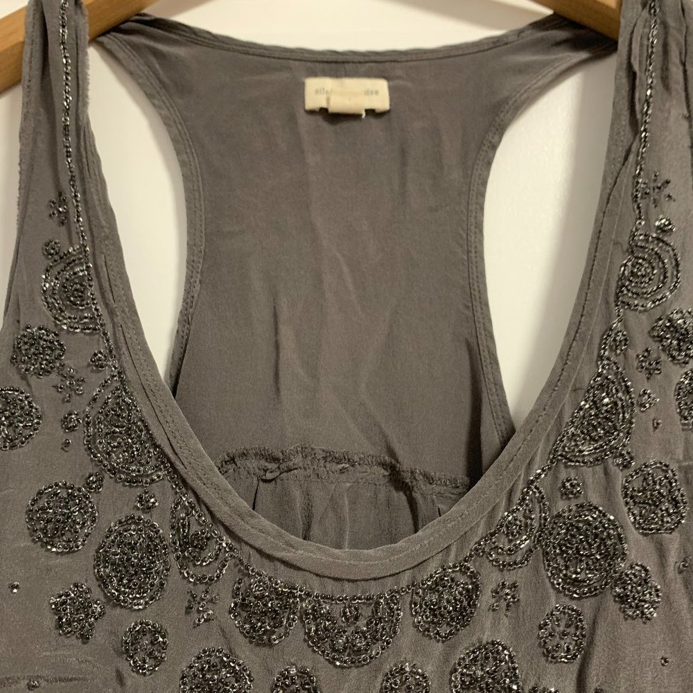 Silence + Noise (M) racer back tank with beading